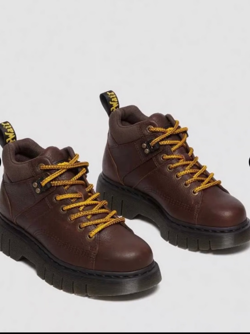 Dr. Martens Woodard Grizzly Leather Low Casual Boots